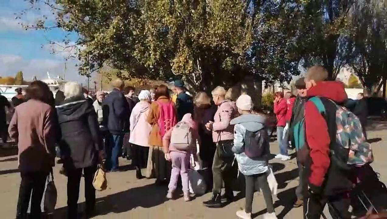 Cherson: Evakuierung über den Dnipro-Fluss