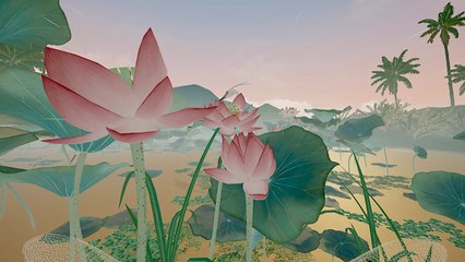 Classic 'Lotus Pond' Painting Goes Virtual - TaiwanPlus News