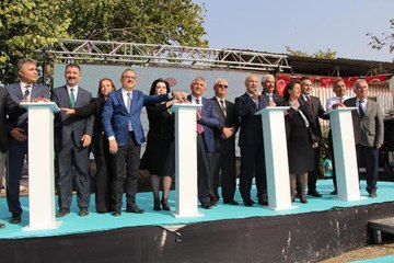 ERDOĞAN VİDEO KONFERANSLA KATILDI; İZMİR'DEKİ MUHTAR HİZMET BİNASINA İLK HARÇ DÖKÜLDÜ