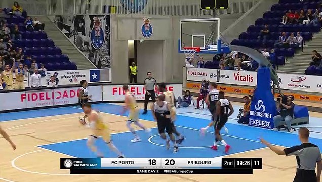 Resumo basquetebol FC Porto x Fribourg Olympic - FIBA Europe CUP