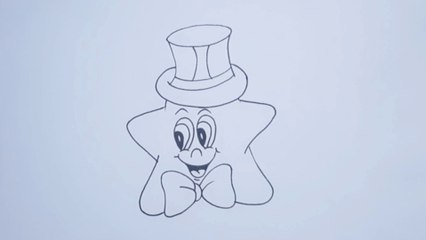 كيفية رسم نجمة كيوت  بطريقة سهلة