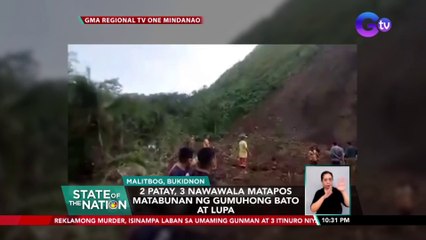 2 patay, 3 nawawala matapos matabunan ng gumuhong bato at lupa | SONA