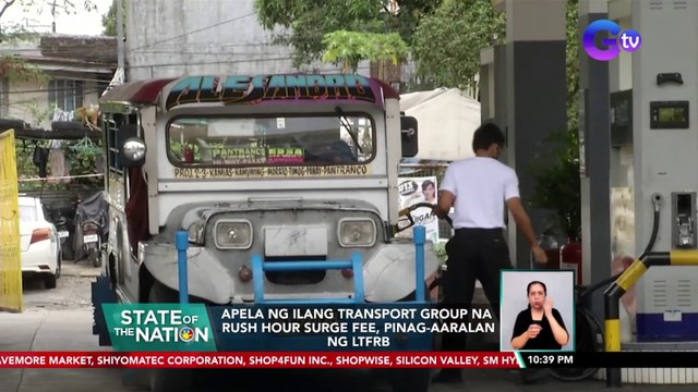 Apela ng ilang transport group na rush hour surge fee, pinag-aaralan ng LTFRB | SONA