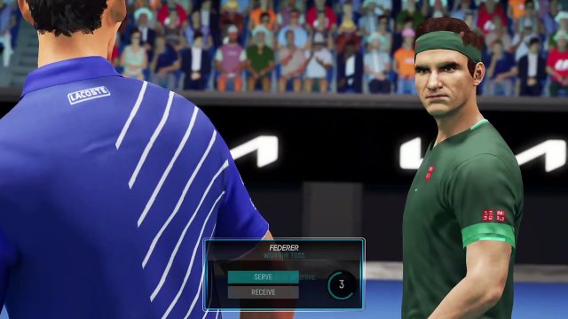A TRIBUTE TO ROGER FEDERER. ROGER FEDERER VS NOVAK DJOKOVIC. AO TENNIS 2 GAMEPLAY
