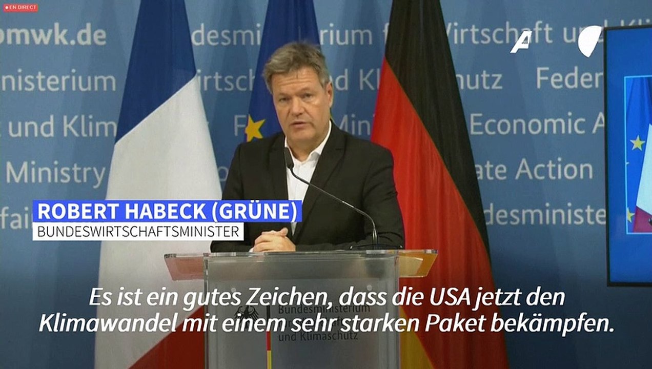 Habeck: EU braucht 'starke Antwort' auf massive US-Subventionen