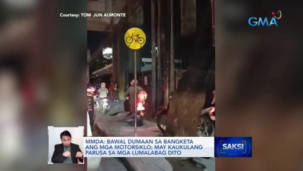 Ilang motorsiklo, dumaraan sa bangketa para makaiwas sa traffic | Saksi