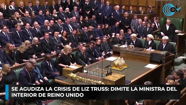 Se agudiza la crisis de Liz Truss: dimite la ministra del Interior de Reino Unido