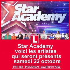 Star Academy : voici les artistes qui seront présents samedi 22 octobre