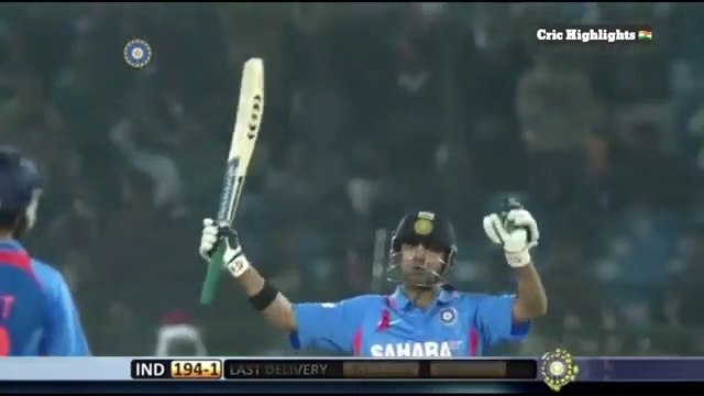 Gautam Gambhir 138 against New zealand - New zealand vs India 2nd odi 2010 highlights
