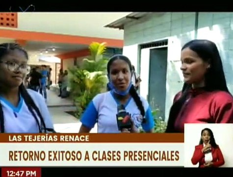 Aragua | Estudiantes de la U.E.N. Liceo Sergio Medina en Las Tejerías retornan a clases