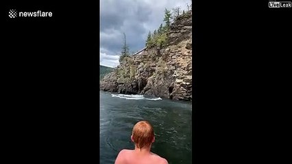 Il rate son plongeon à 30m... douloureux