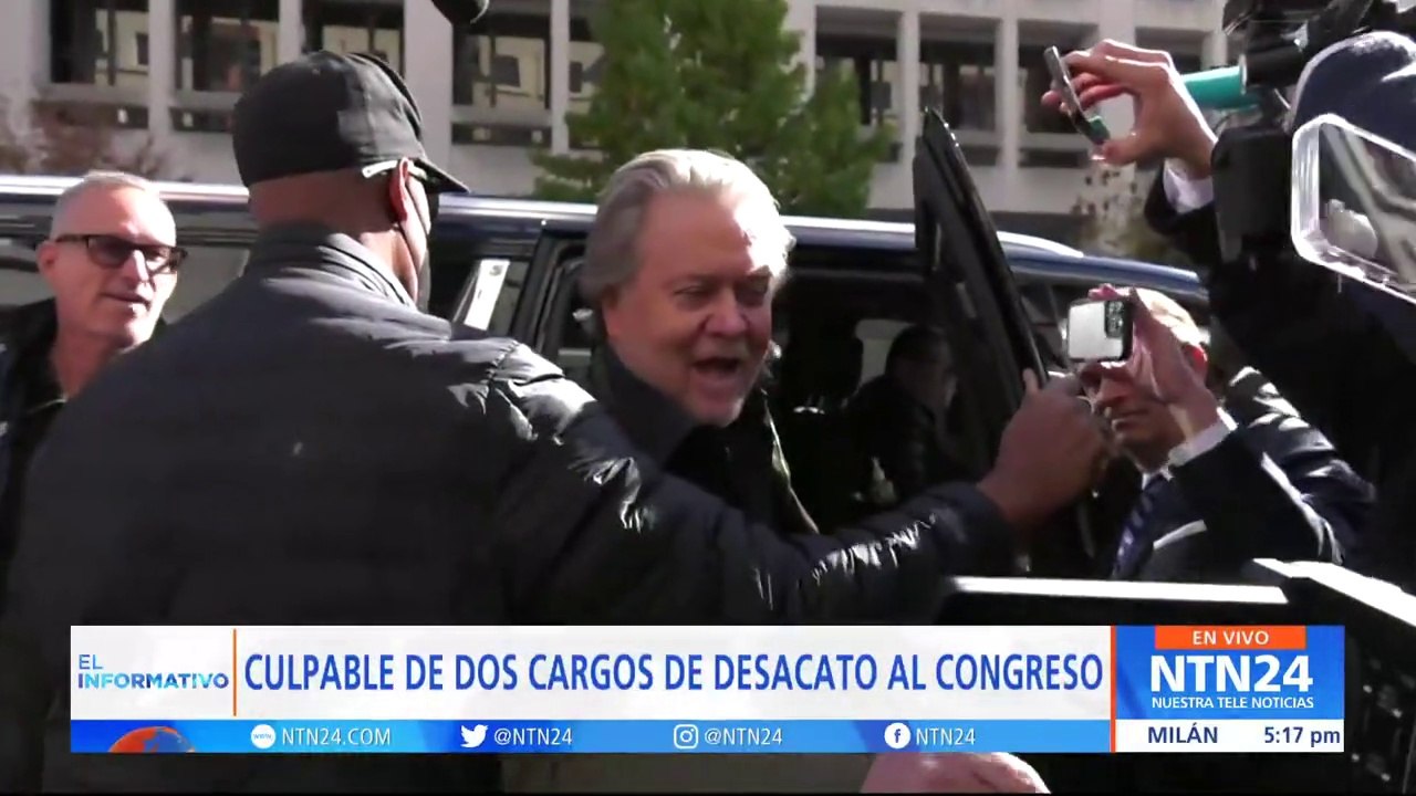 Steve Bannon, exasesor de Trump en la Casa Blanca, es condenado a cuatro meses de prisión