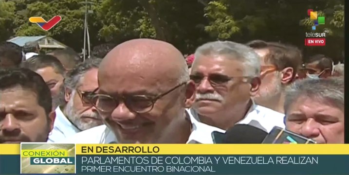 Parlamentarios venezolanos y colombianos ofrecen declaraciones sobre encuentro bilateral