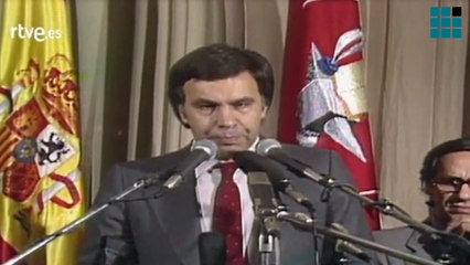 Primer discurso de Felipe González  como vencedor de las elecciones en 1982