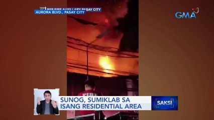 Sunog, sumiklab sa isang residential area | Saksi