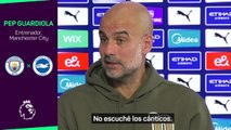 Guardioa pidió disculpas por el comportamiento de los aficionados del City en Anfield