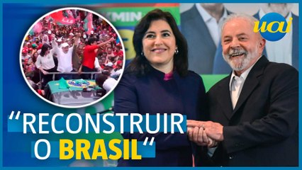 Download Video: Tebet discursa no primeiro ato com Lula em Minas