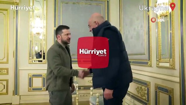 Zelenski, Yunanistan Dışişleri Bakanı Dendias ile görüştü