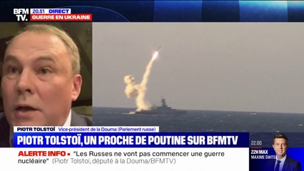 Piotr Tolstoï, vice-président de la Douma: "On est loin de la guerre nucléaire"