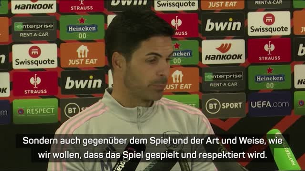 Arteta: 'Muss mich um mein Verhalten kümmern'