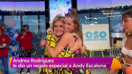 Andrea Escalona presenta al papá de su bebé en el 'baby shower'