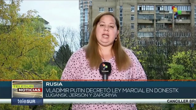 Rusia decretó Ley Marcial en Donetsk, Lugansk, Jersón y Zaporiyia