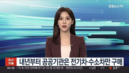 내년부터 공공기관은 전기차·수소차만 구매