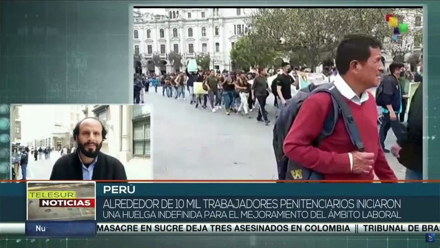 Trabajadores penitenciarios de Perú inician huelga para exigir mejores condiciones laborales