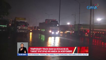 Temporary truck ban sa Roxas Blvd, target ipatupad ng MMDA sa Nobyembre | UB