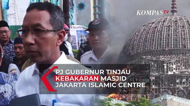 Heru Budi Tinjau Kebakaran Kubah Masjid Jakarta Islamic Centre: Terbakar di Kubah Saja