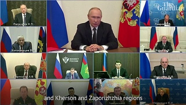 Putin announces martial law in four annexed Ukrainian regions