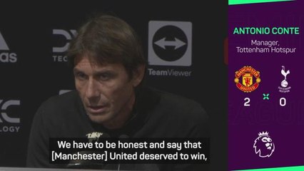 'We struggle in high-level games' - Conte laments Spurs performance at United