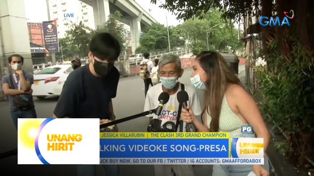 Walking videoke song-presa with Jessica Villarubin and Kaloy Tingcungco | Unang Hirit