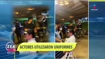 Investigan a actores que usaron uniformes apócrifos de la Marina