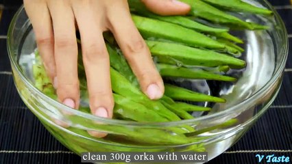 Okra Recipe - Simple and Delicious Okra Recipe - Cold Okra Recipe.