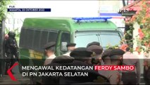 Pasukan Brimob Bersenjata Lengkap Kawal Sambo di PN Jakarta Selatan