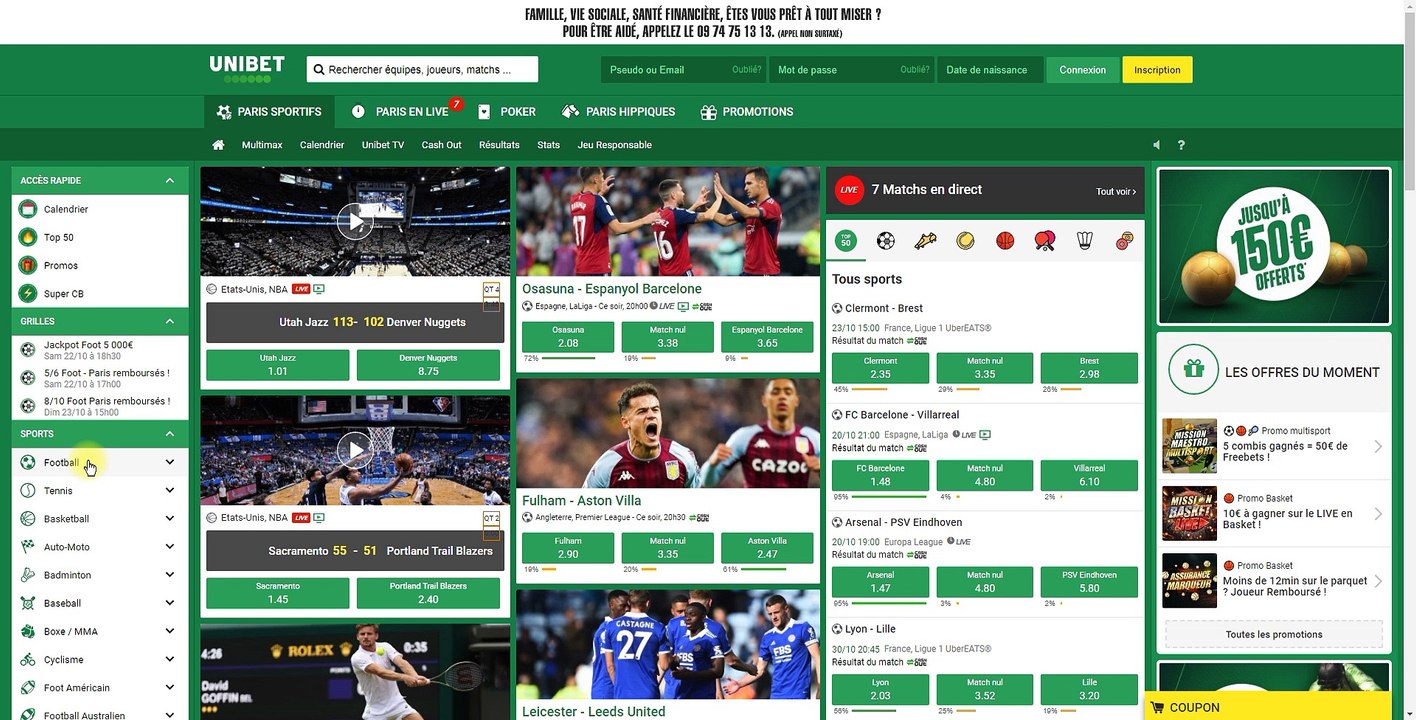 PRONOSTIC FOOT DU JEUDI 20 OCTOBRE 2022