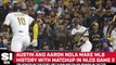 Austin Nola Bests His Little Brother Aaron as Padres Even NLCS in Game 2