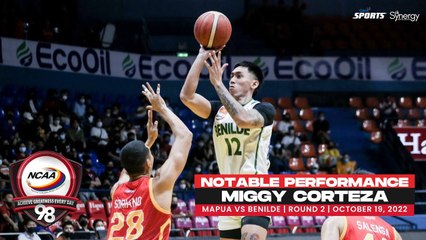 NCAA Season 98 | Notable Performance: Miggy Corteza (Benilde vs Mapua)