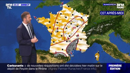 Ce jeudi sera marqué par des averses orageuses et des températures toujours douces