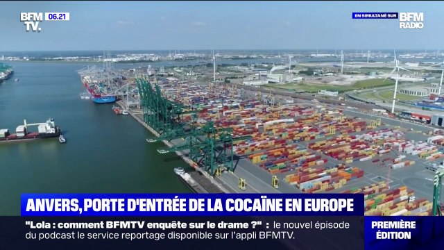 Le port d'Anvers en Belgique, principale porte d'entrée de la cocaïne en Europe