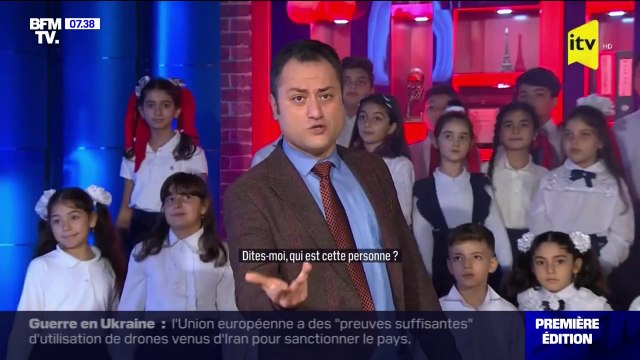 Le choix d'Angèle - Un présentateur azerbaïdjanais fait chanter une chanson anti-Macron à des enfants à la télévision