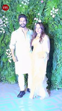 Bollywood celebs arrived in style at Kriti Sanon and Nupur Sanon's star-studded Diwali bash