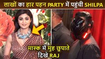 Shilpa Shetty Wears Most Expensive Necklace, Raj Wears Mask At Ramesh Taurani Diwali Bash 2022