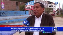 SJM: tres mujeres se recuperan tras ser atropelladas por un patrullero del serenazgo