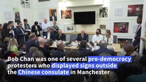 'I was dragged into Chinese consulate and punched' says protester in UK