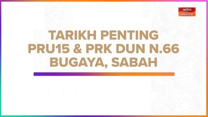 [INFOGRAFIK] Tarikh Penting PRU15 & PRK DUN N.66 Bugaya, Sabah