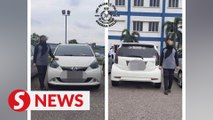 Woman arrested in Johor for driving against flow of traffic