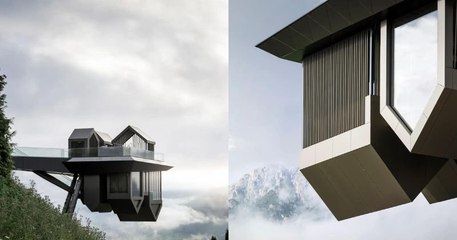 Insolite : spa flottant, piscine à débordement... cet hôtel de luxe suspendu dans le vide est absolument incroyable !