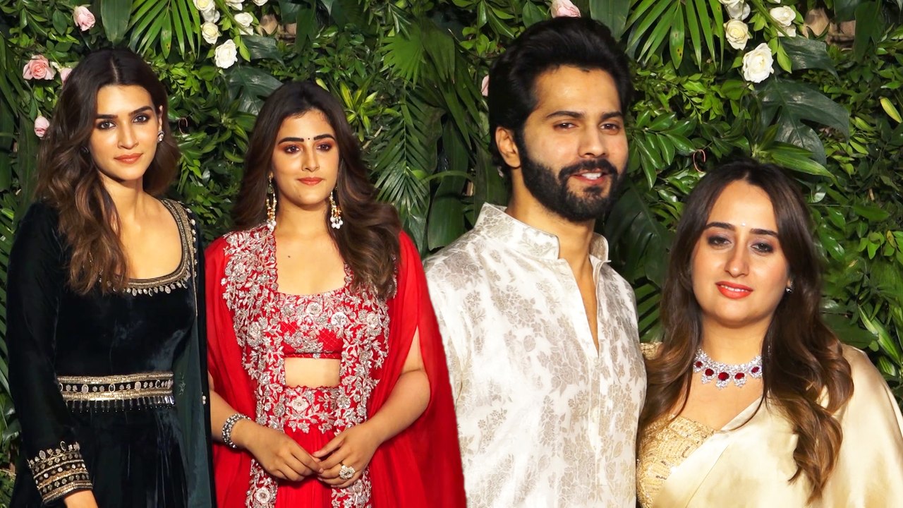 वरुण धवन, राजकुमार राव सहित कई अन्य सेलेब्स हुए कृति सेनन के दिवाली पार्टी में